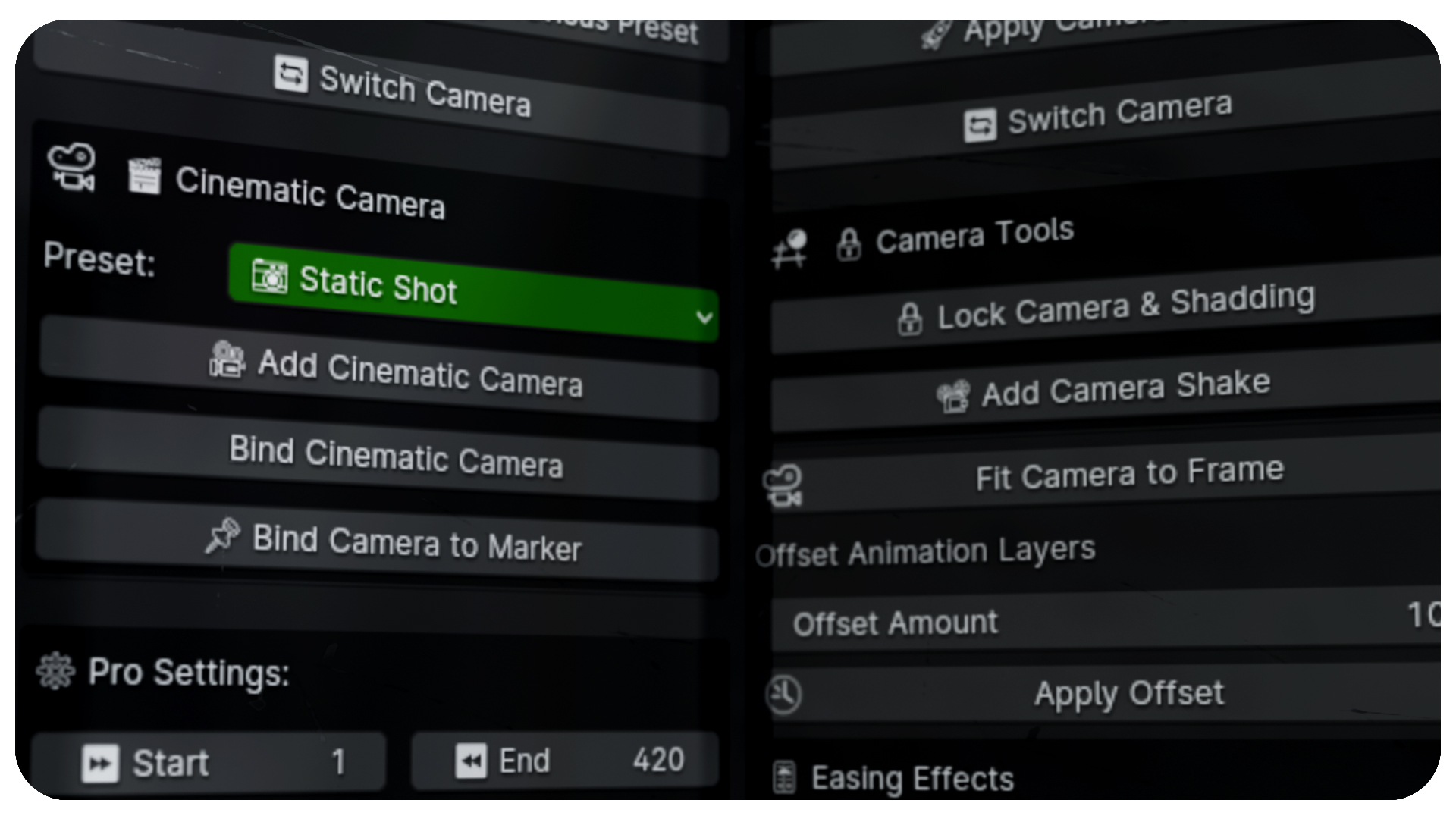 📸 Cinematic Camera Addition
