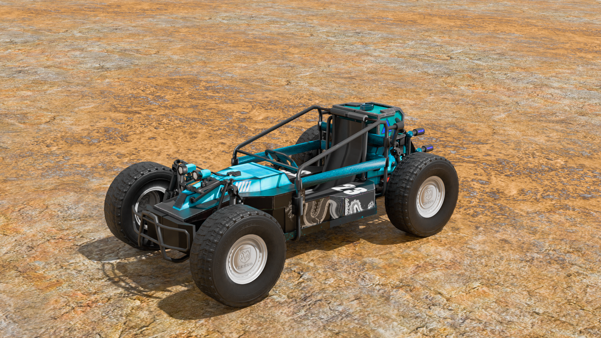 Game-Ready Optimized Beach Buggy | Mobile Game Asset