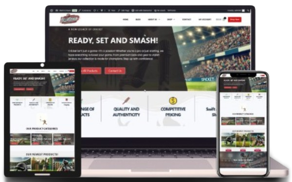 Custom WordPress Ecommerce Store for Cricket Products | BilloKiDukan