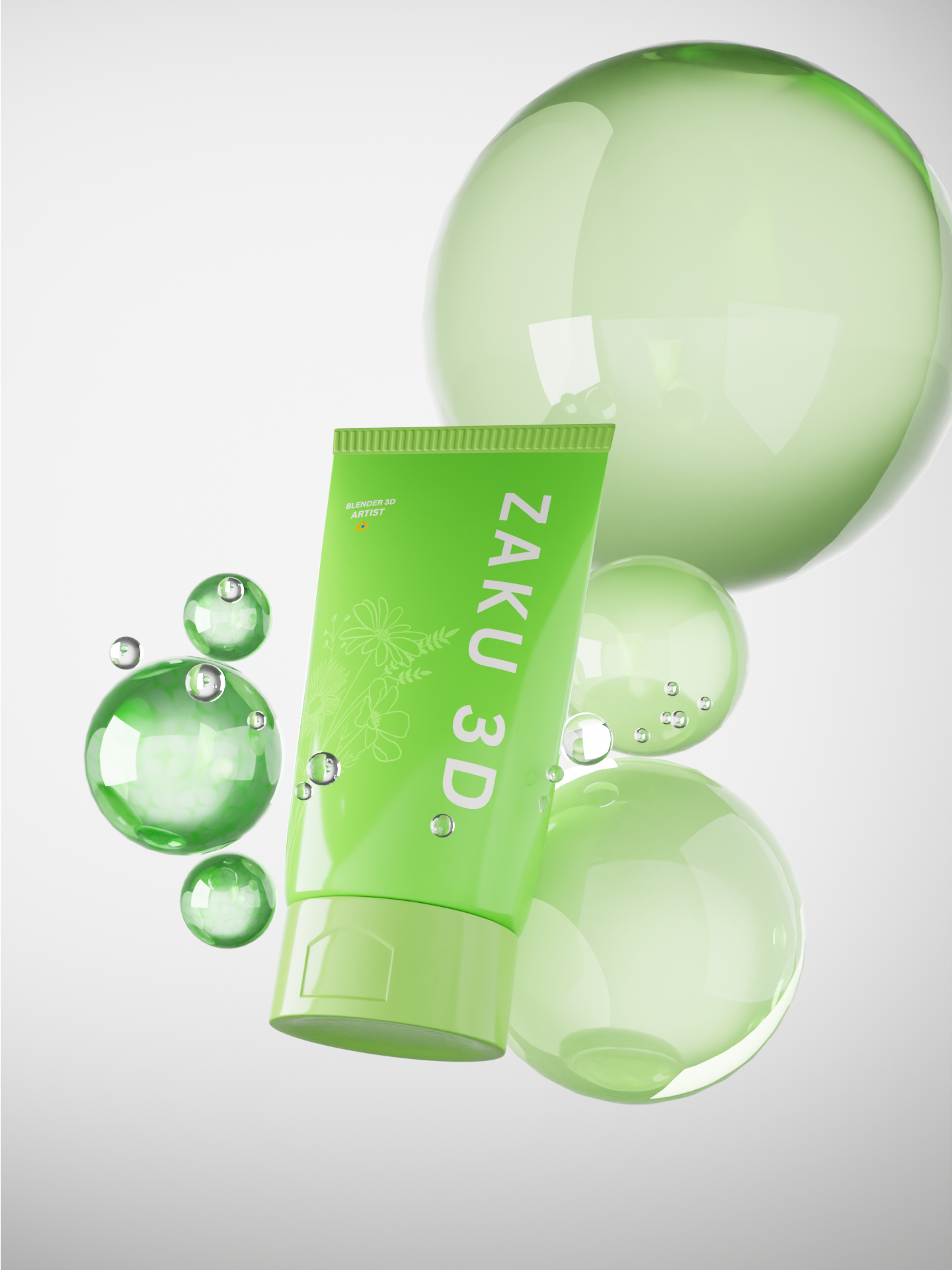 I will model and render high-quality 3D Cosmetics Products