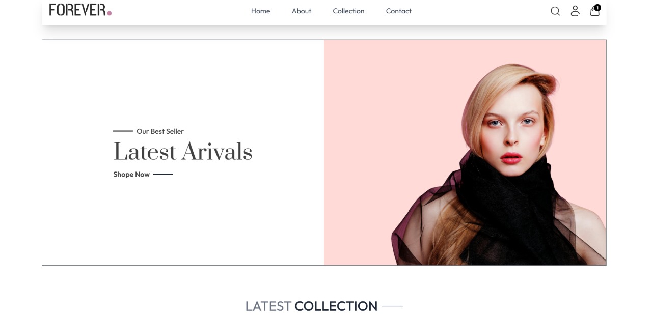 Forever-Mern Stack E-commerce Store