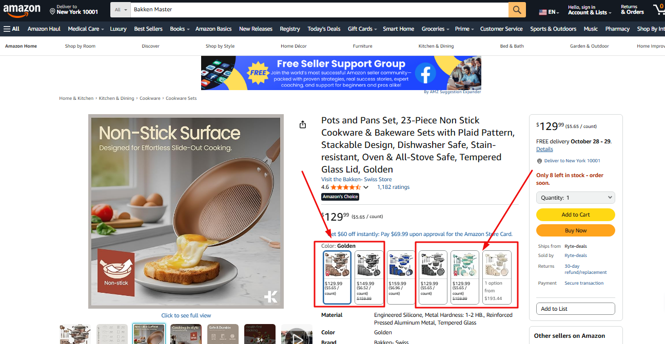 Amazon Bulk Listing & Variation (Color &amp; Size) Expert