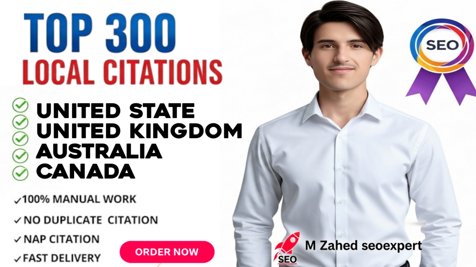 I well create 350 manual local citations to boost local SEO in USA, UK, aus, canada