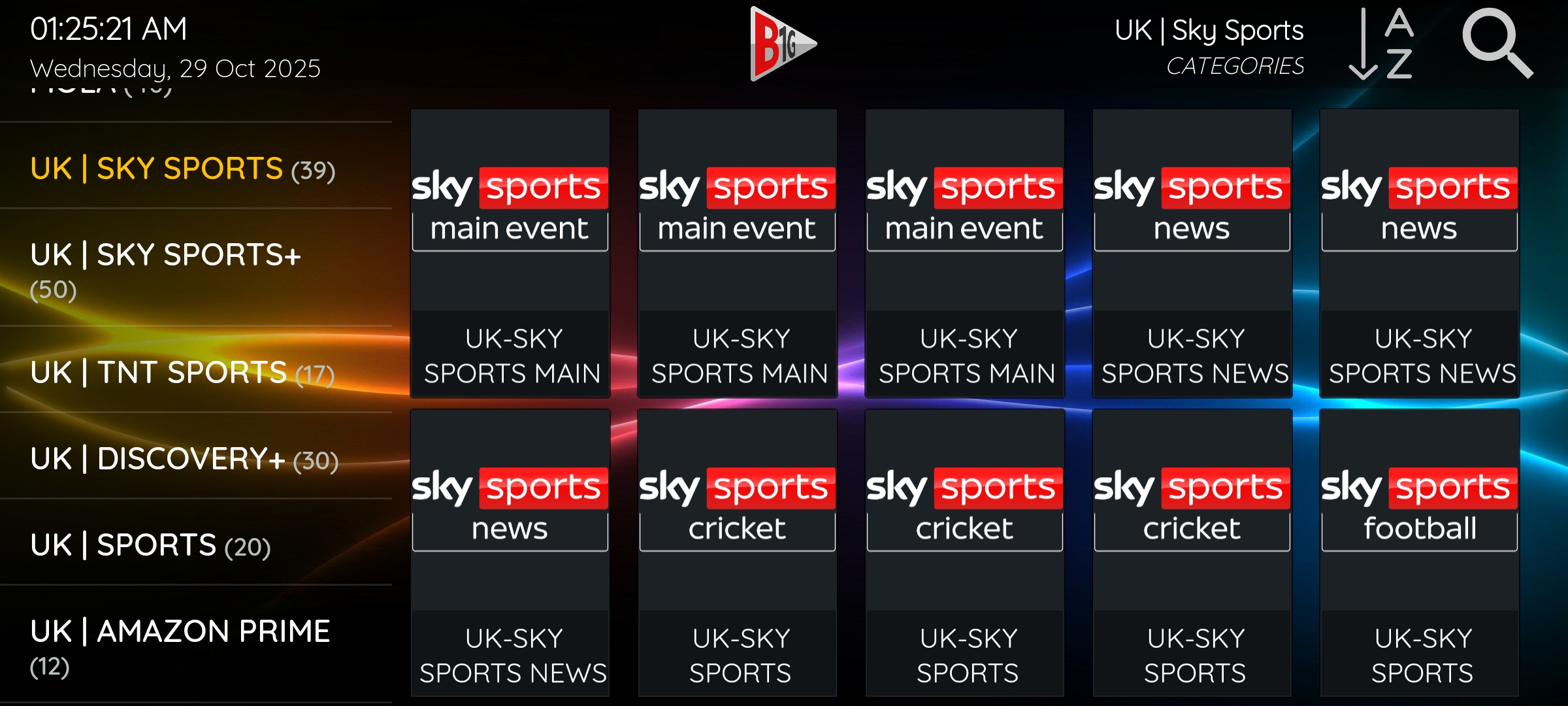 B1G IPTV Username Password - B1G Player Login - B1G IPTV Service Provider - IPTV B1G Player Subscription