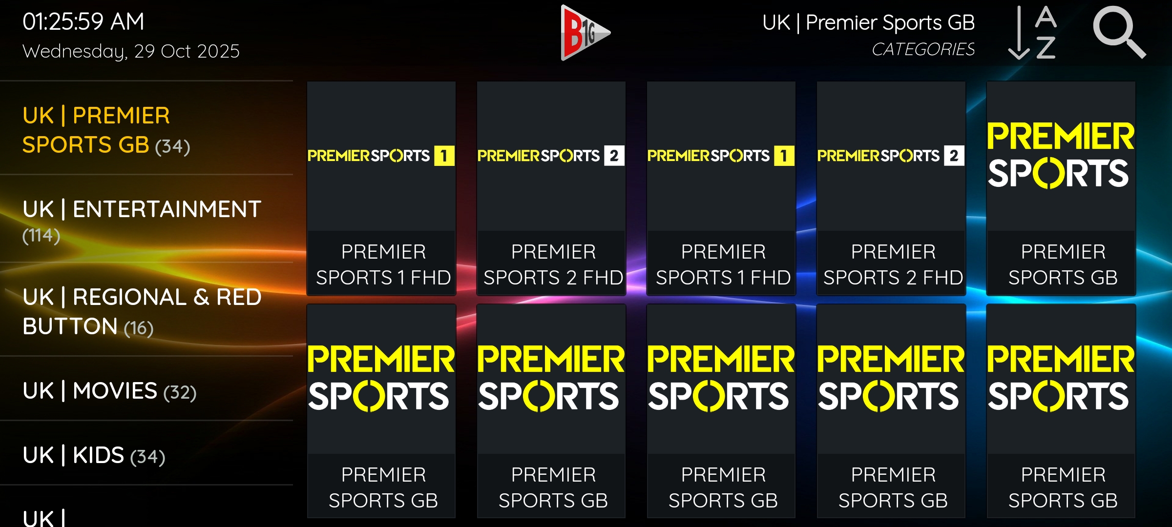 B1G IPTV Username Password - B1G Player Login - B1G IPTV Service Provider - IPTV B1G Player Subscription