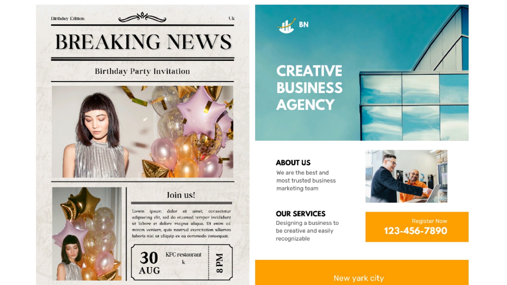 Get a stunning poster, banner, or flyer that grabs attention