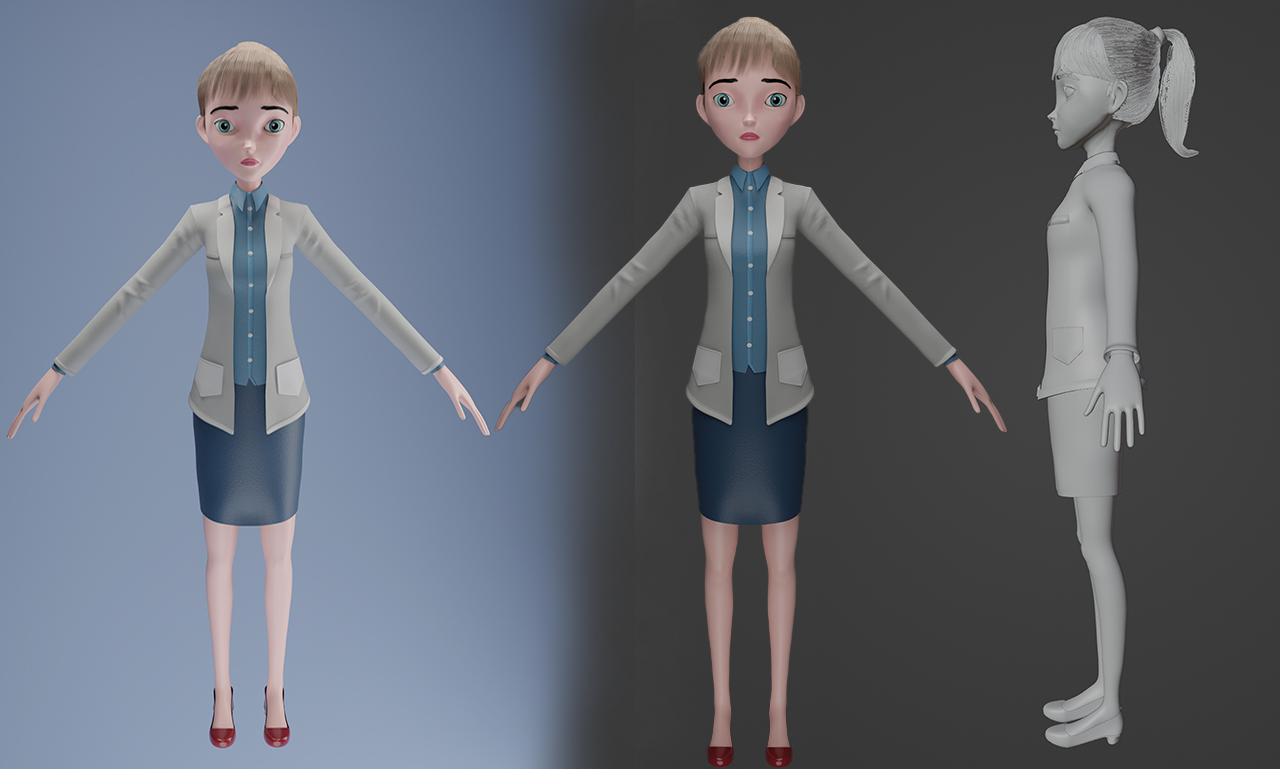 I will create professional 3D characters and animations in Blender