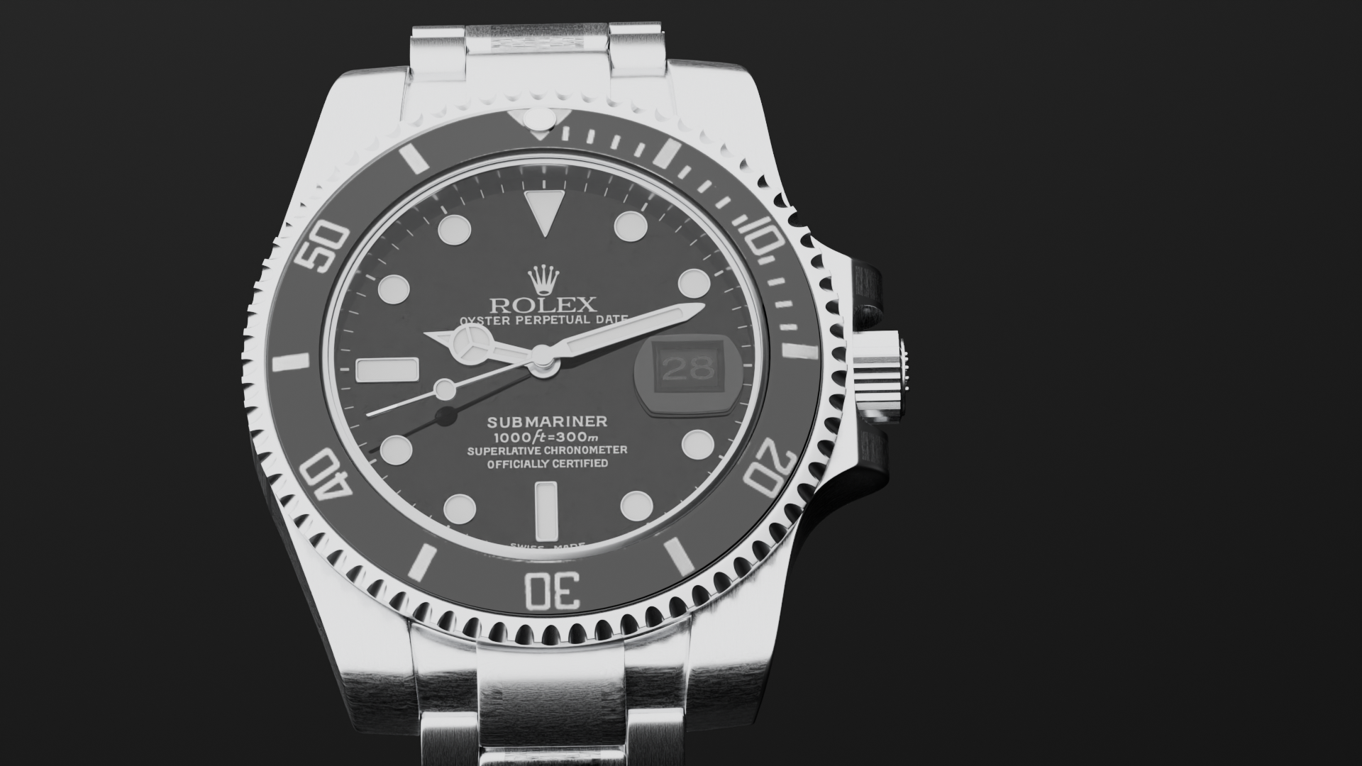 3d animation of rolex watch