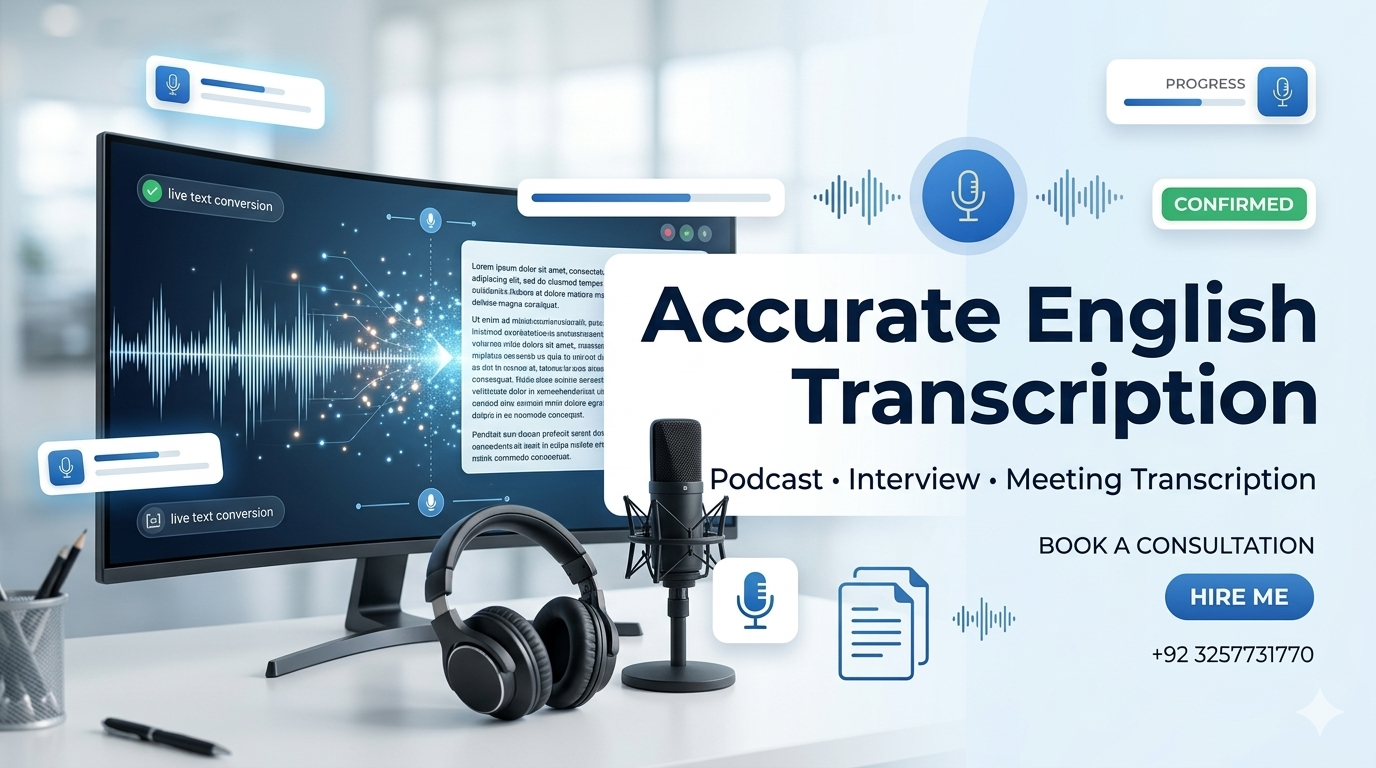 English audio to text transcription with accurate and fast delivery