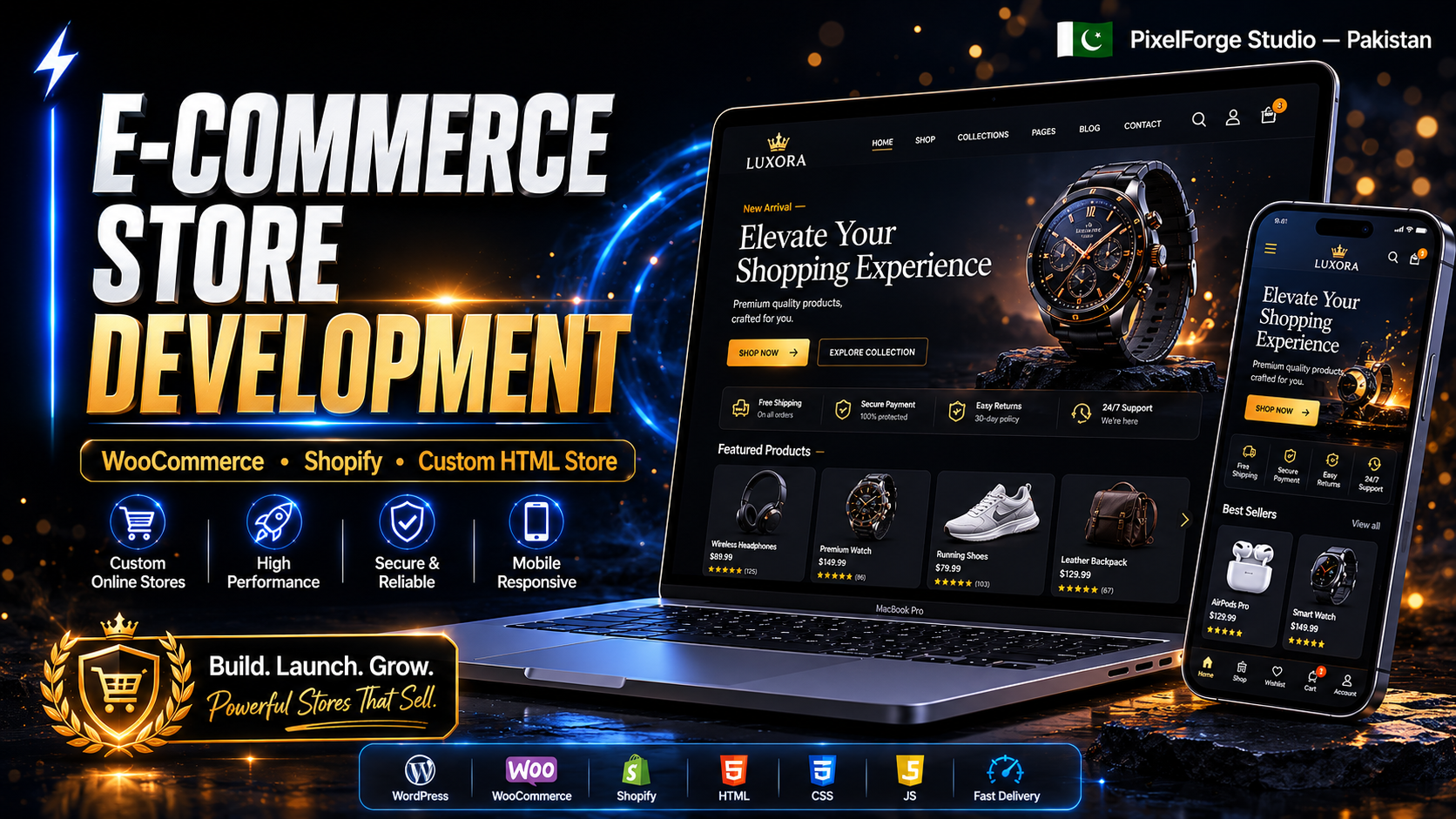I will design a premium custom website for your business
