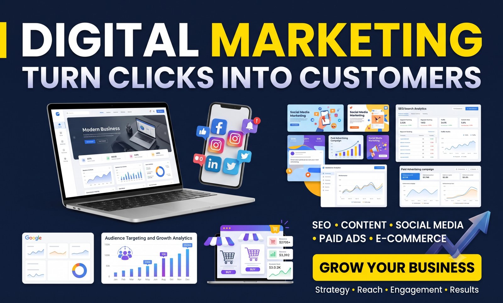 I will run Meta Ads, Facebook Ads, Instagram Ads and social media ads