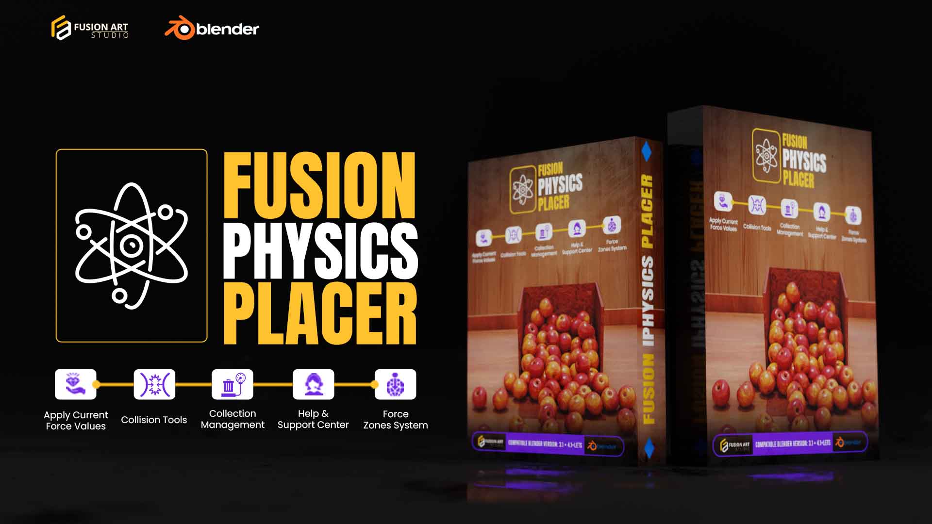 Fusion Physics Placer for Blender – Collision & Force Zone Add-on