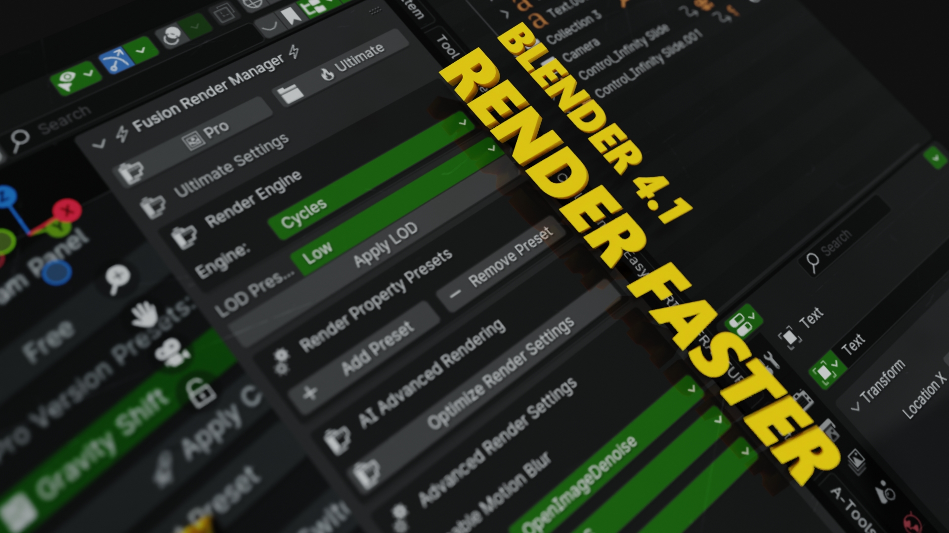 Fusion Render Manager | All in One | Blender Rendering Toolkit | 100% Free